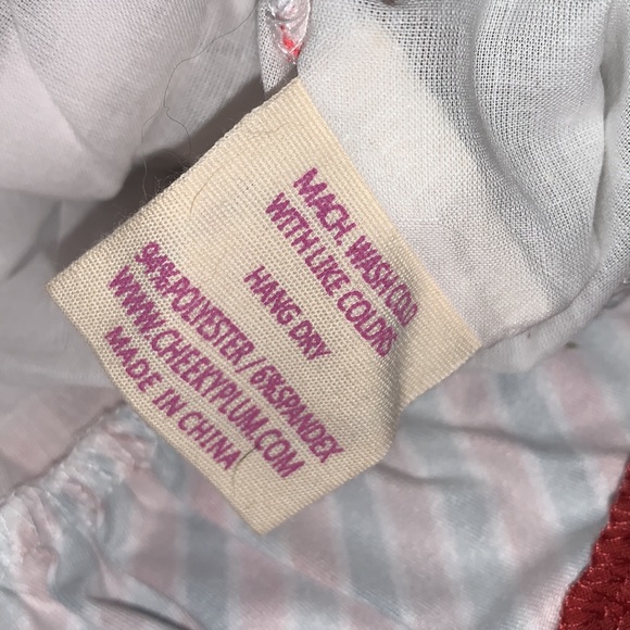 NWT Cheeky Plum Myra Dress 6-12M Poinsettia Parade Red & White Floral - Picture 12 of 12